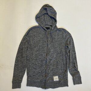 Five Four Marius Mens Size S Full Zip Gray Hoodie Jacket Sweatshirt